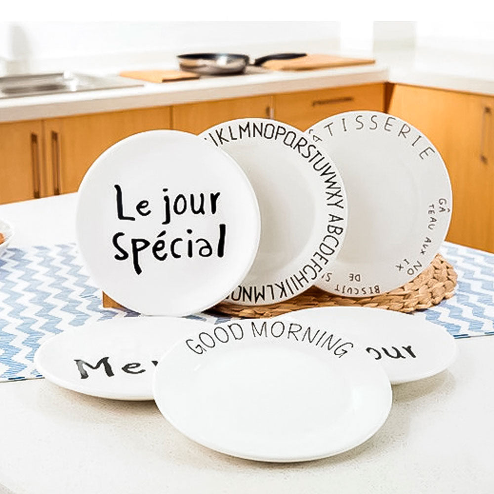 Prato Sobremesa Cerâmica Tea Bonjour 20cm Mai Home Elegante