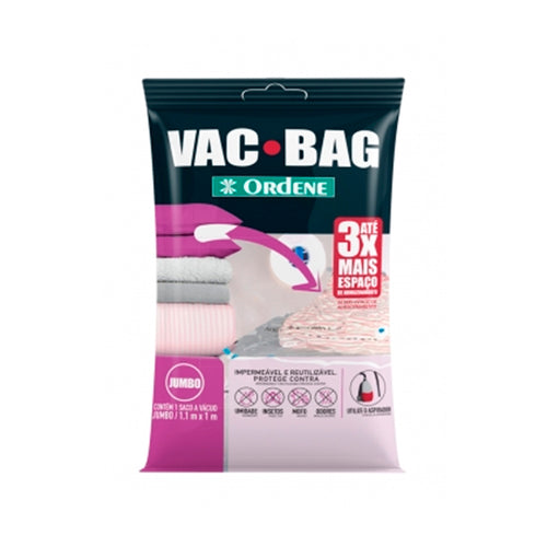Saco a Vácuo Jumbo 100x110 cm Organizador Edredom e Roupas Ordene