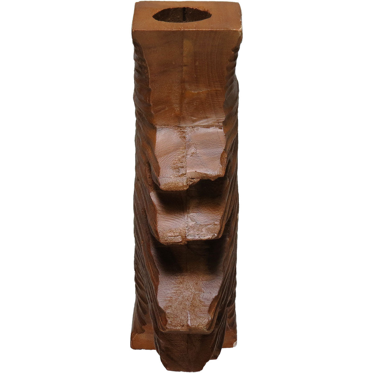 Vaso Decorativo de Madeira Home&Co 36x45cm Natural Marrom