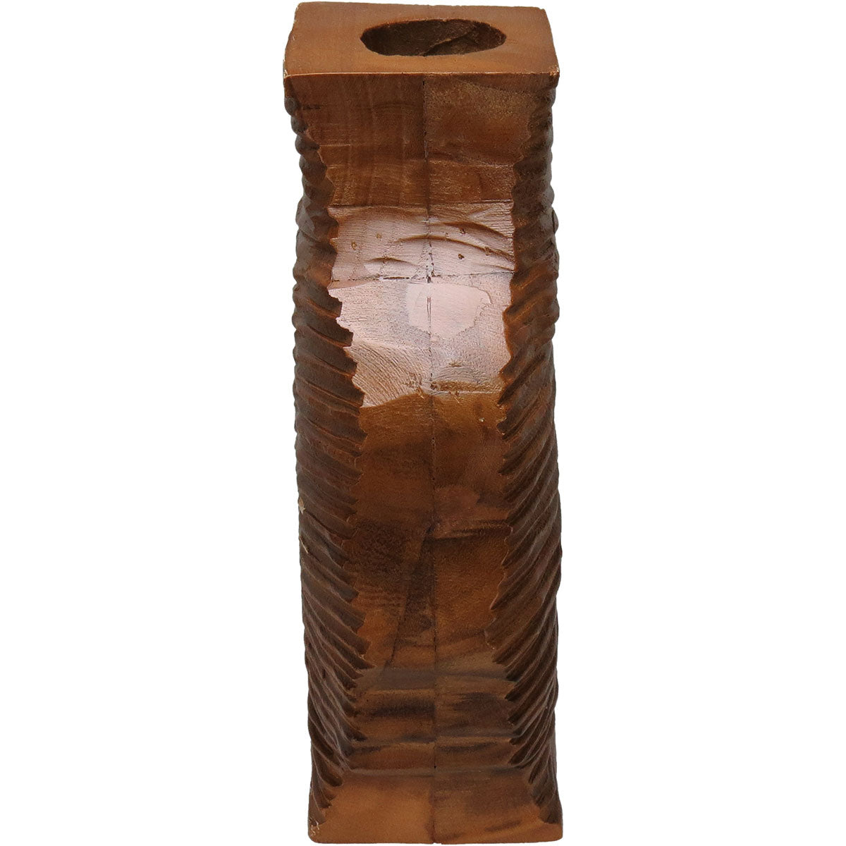 Vaso Decorativo de Madeira Home&Co 36x45cm Natural Marrom