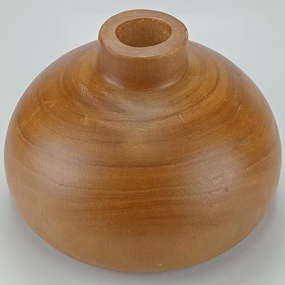 Vaso Decorativo em Madeira Natural Home&Co 17x18cm para Flores