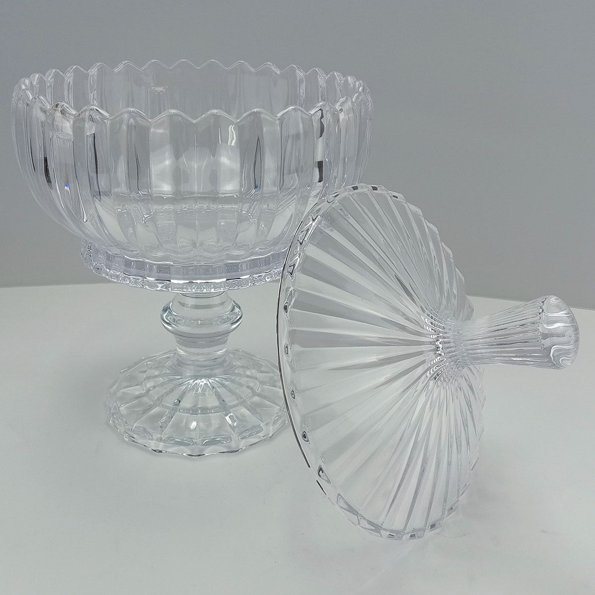 Potiche Redondo Home&Co Genova Cristal Transparente 32x22cm