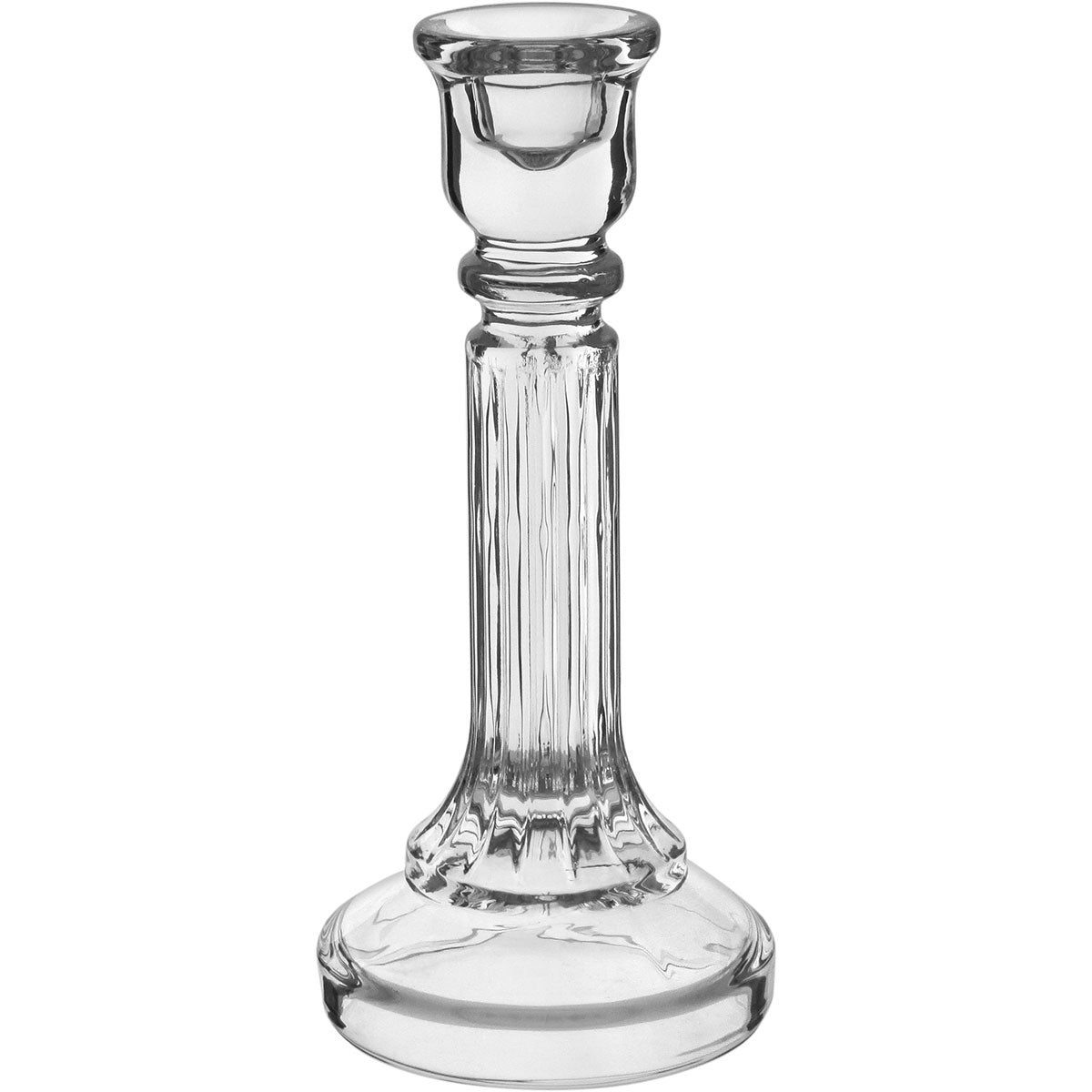 Castiçal de Vidro Transparente Home&Co Eco Crystal 25,3cm 11,4cm