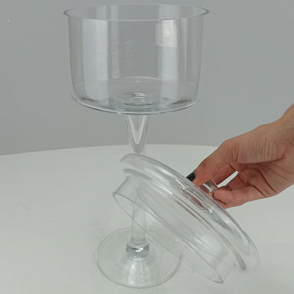 Potiche Bomboniere em Vidro Transparente 40x16cm Home&Co