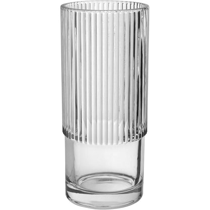 Vaso Decorativo Home&Co em Vidro Transparente 22x10cm