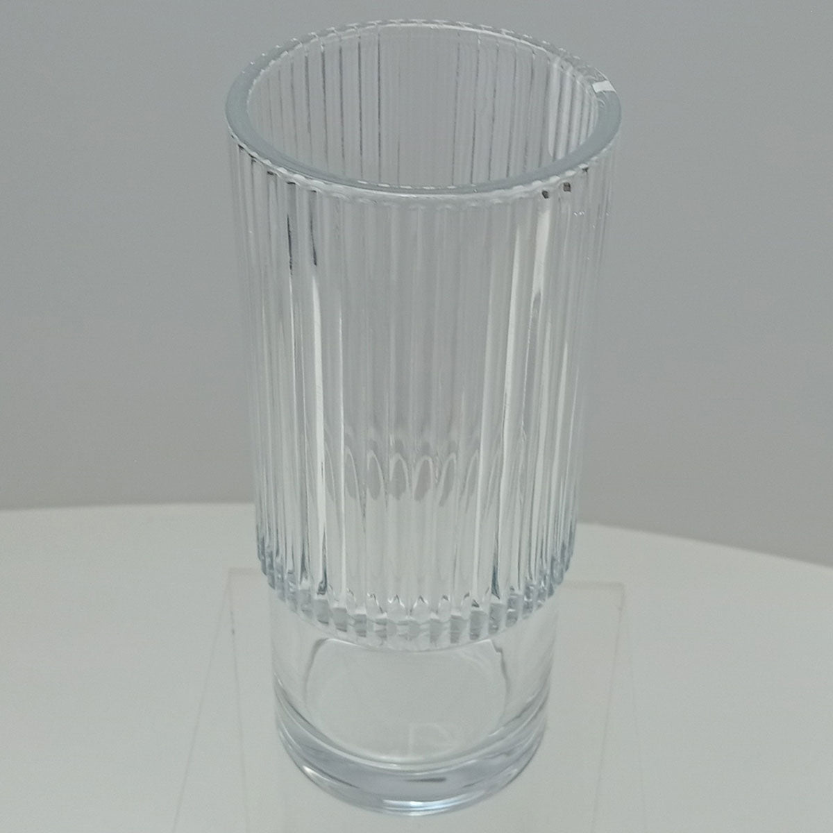 Vaso Decorativo Home&Co em Vidro Transparente 22x10cm