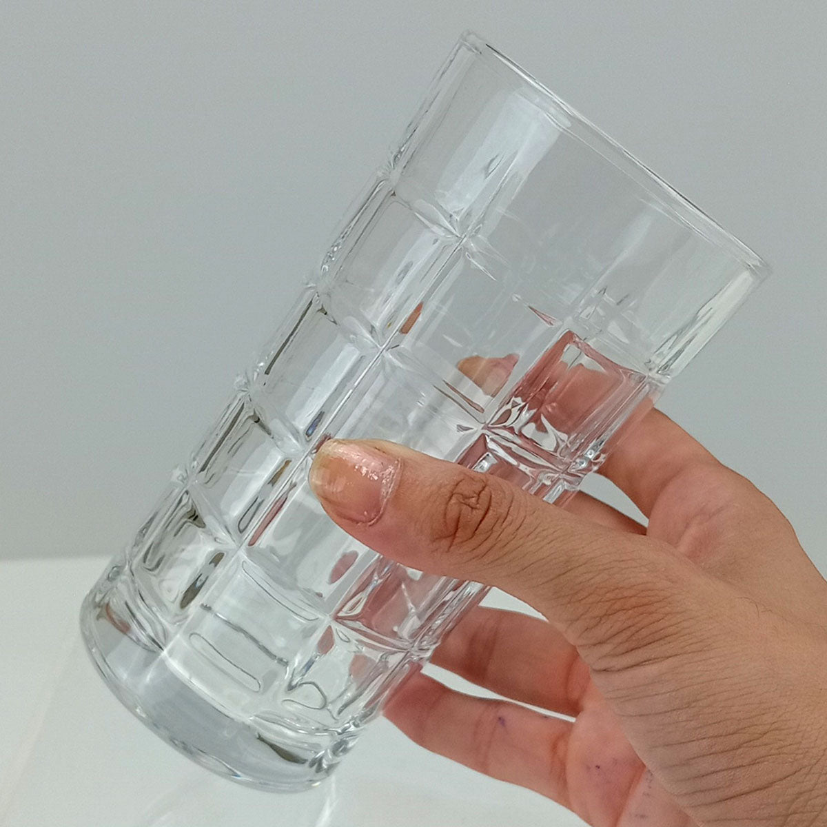 Copo Alto Home&Co 6 Peças Vidro Transparente 330ml 14x7cm