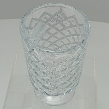 Vaso Redondo Home&co Com Pé Vidro 15x9x9cm Transparente