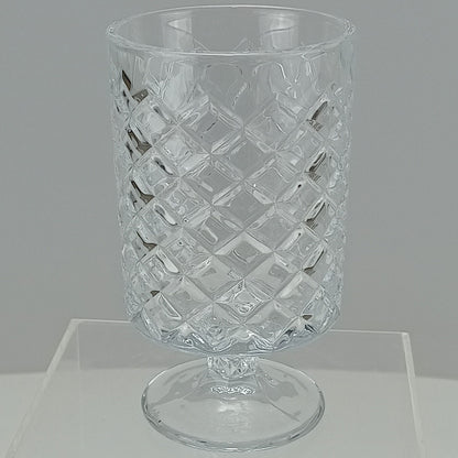 Vaso Redondo Home&co Com Pé Vidro 15x9x9cm Transparente