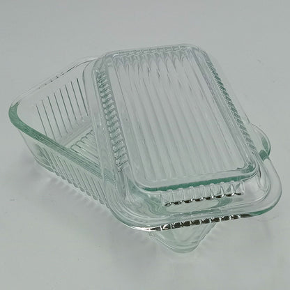 Manteigueira Home&Co Transparente com Tampa de Vidro 7x10x17cm
