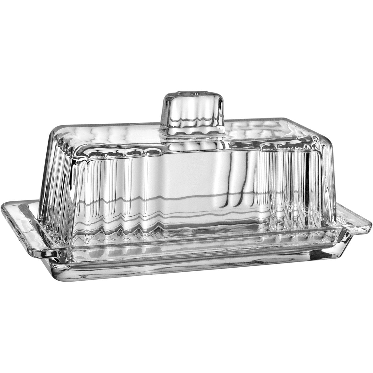 Manteigueira Transparente com Tampa de Vidro Home&Co 9x20cm