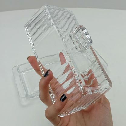 Manteigueira Transparente com Tampa de Vidro Home&Co 9x20cm