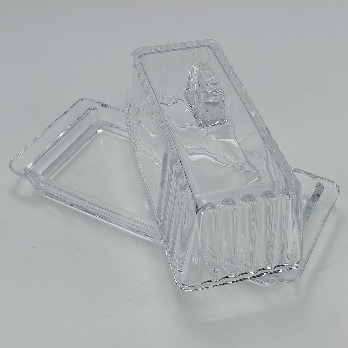 Manteigueira Transparente com Tampa de Vidro Home&Co 9x20cm