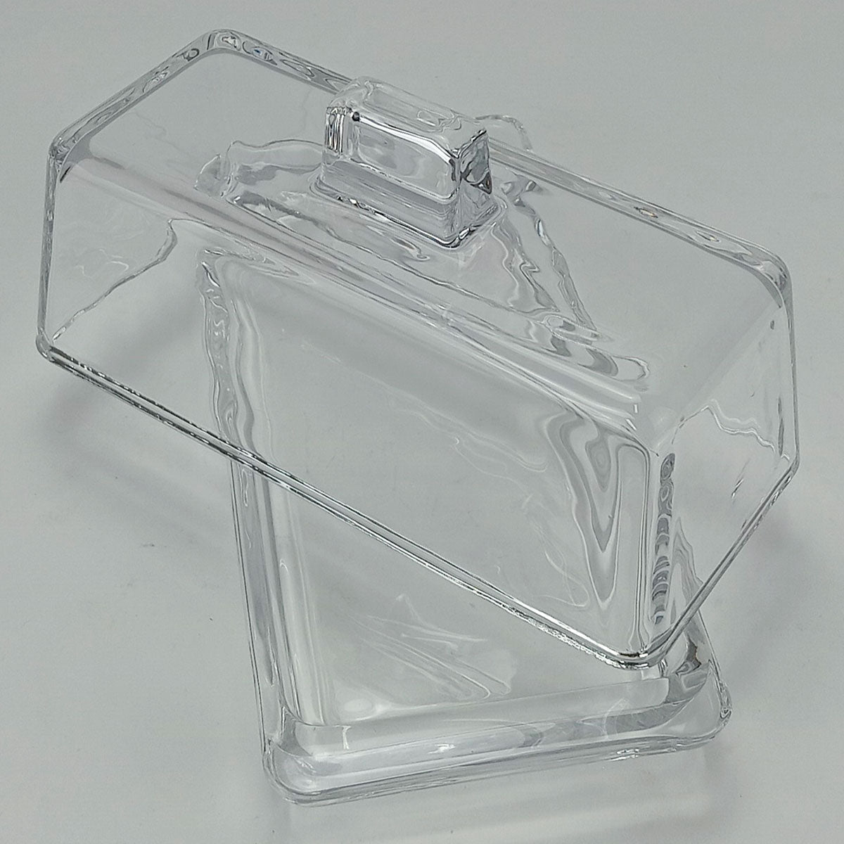 Manteigueira de Vidro Transparente Home&Co 9x20x9cm com Tampa