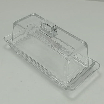 Manteigueira de Vidro Transparente Home&Co 9x20x9cm com Tampa
