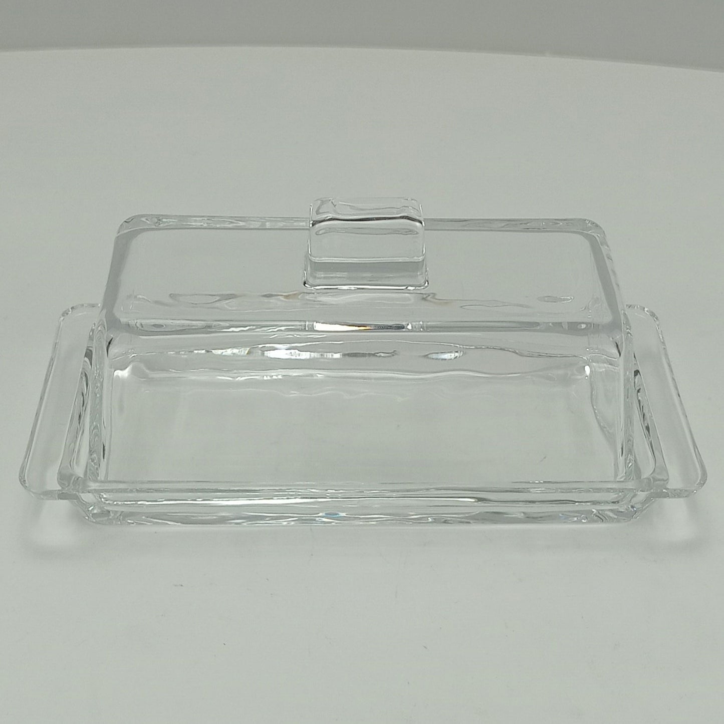 Manteigueira de Vidro Transparente Home&Co 9x20x9cm com Tampa