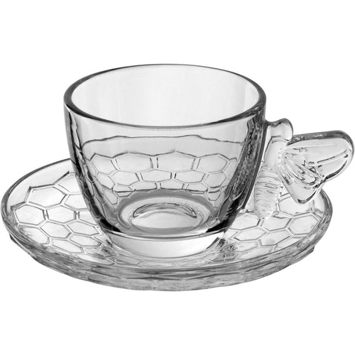 Conjunto 6 Xícaras de Café Home&Co Eco Crystal Vidro Transparente 100ml
