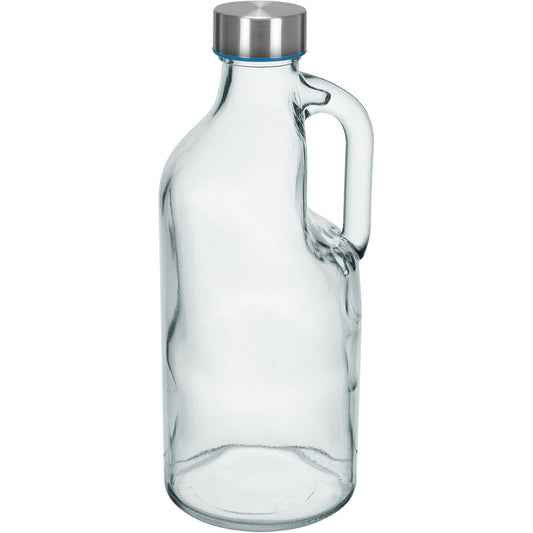 Garrafa de Vidro com Alça Home&Co 1L Transparente Tampa Inox