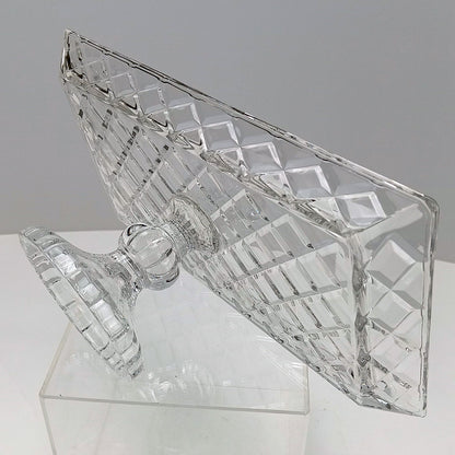 Prato de Bolo Retangular Home&Co em Vidro Transparente 12x32cm