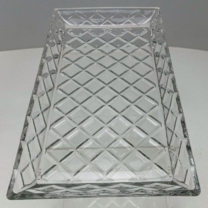 Prato de Bolo Retangular Home&Co Eco Crystal 32x17cm Transparente Vidro
