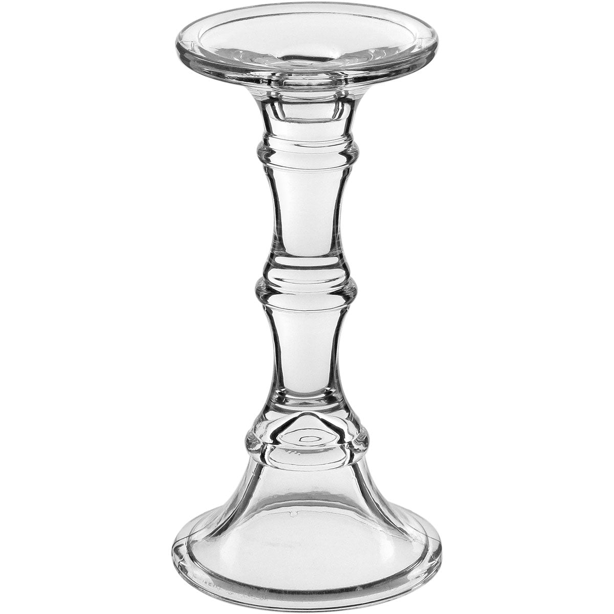 Castiçal de Vidro Transparente Home&Co Eco Crystal 23x10x10cm