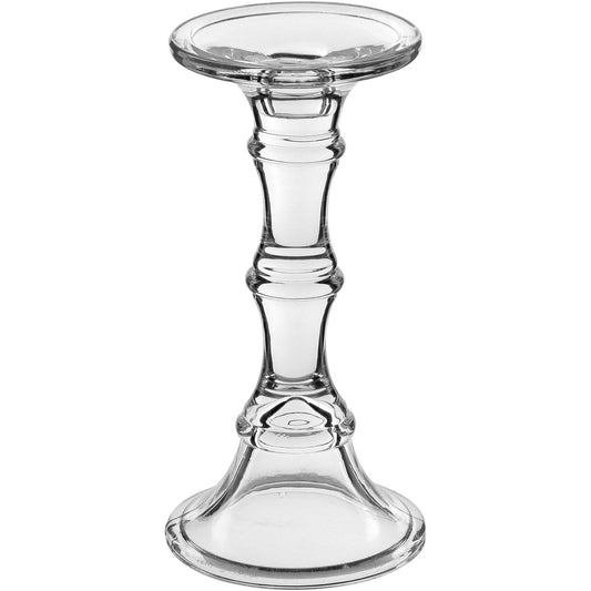 Castiçal de Vidro Transparente Home&Co Eco Crystal 23x10x10cm