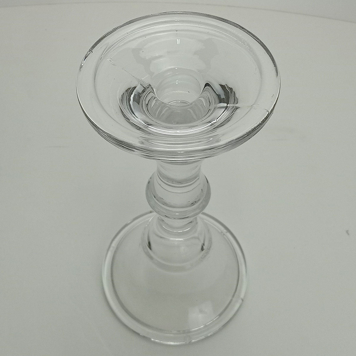 Castiçal de Vidro Transparente Home&Co Eco Crystal 23x10x10cm