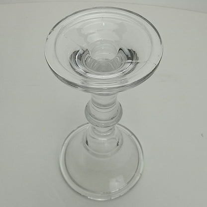 Castiçal de Vidro Transparente Home&Co Eco Crystal 23x10x10cm