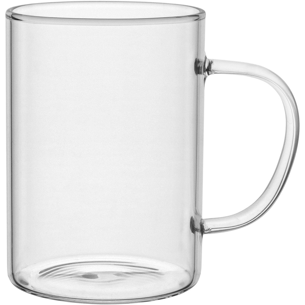 Caneca Transparente Borossilicato Home&Co 450ml Alça Colorida