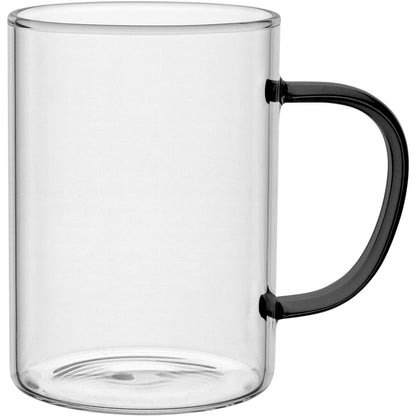Caneca Transparente Borossilicato Home&Co 450ml Alça Colorida
