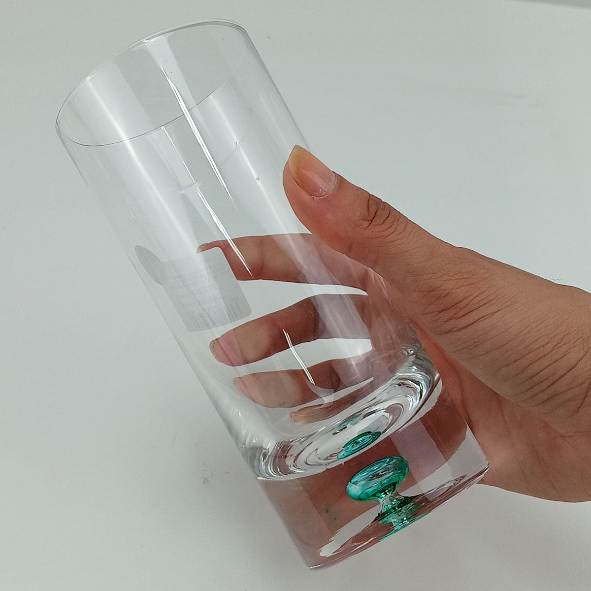 Copo Alto Verde Transparente Eco Crystal Home&Co 450ml 15x7x7cm