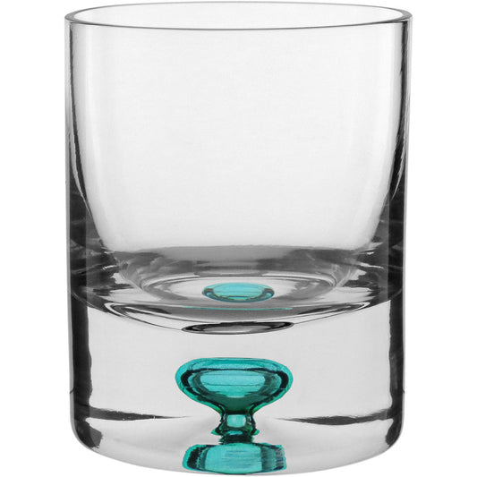 Copo Baixo Home&Co Esfera Verde 300ml Vidro Transparente 9,9cm