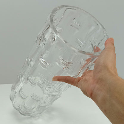 Vaso Cilindro Transparente Home&Co Vidro 35x15x15cm Decorativo