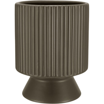 Cachepô Cerâmica Marrom Home&Co 18x14cm para Plantas Decorativas