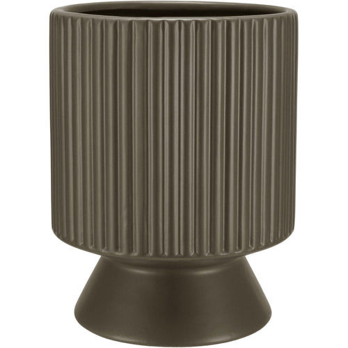 Cachepô Cerâmica Marrom Home&Co 18x14cm para Plantas Decorativas