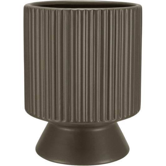 Cachepô Cerâmica Marrom Home&Co 18x14cm para Plantas Decorativas