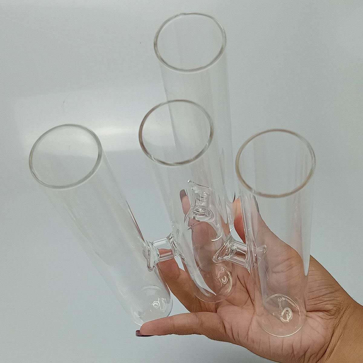 Vaso Tubos Home&co Borossilicato 20x13x13cm Transparente