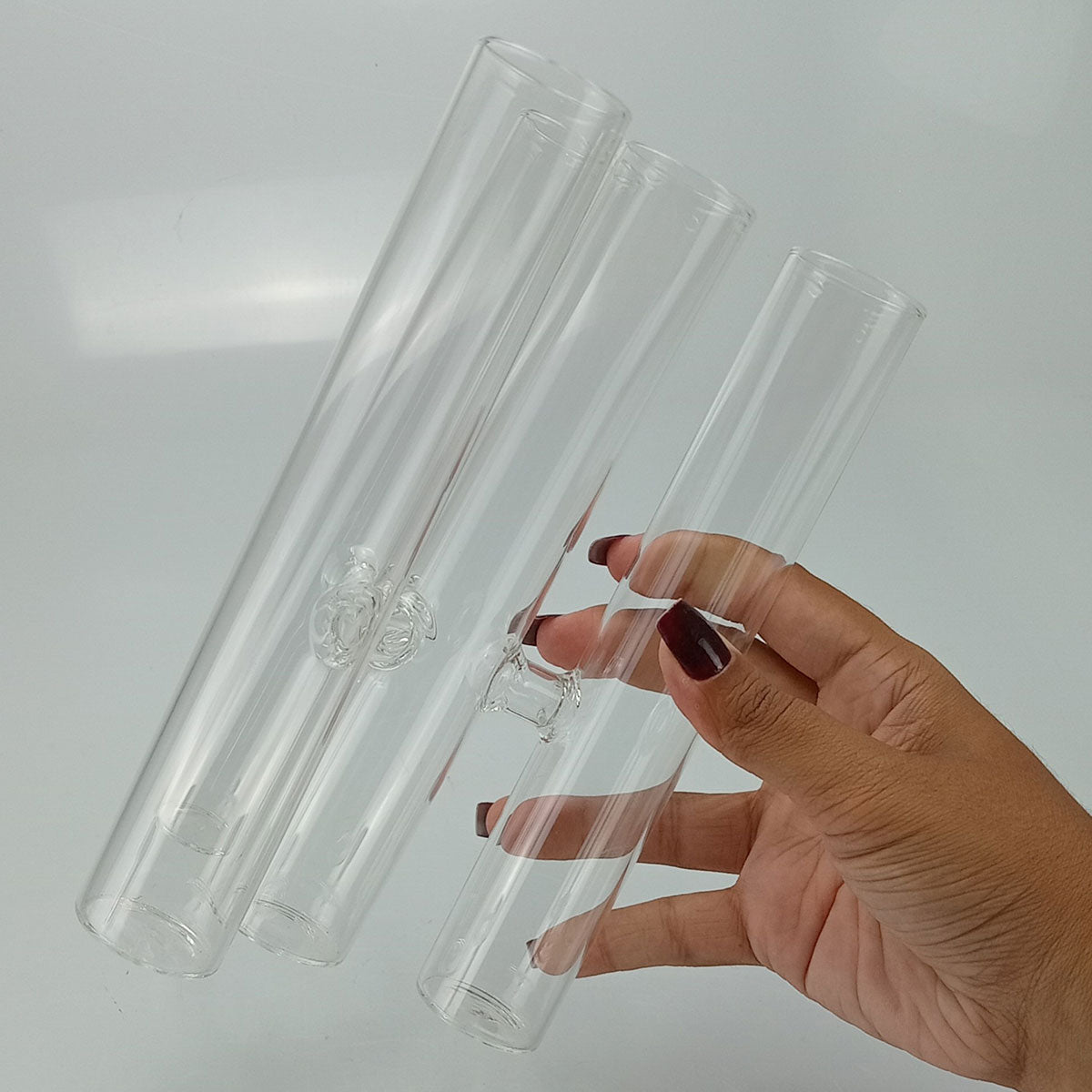 Vaso Tubos Home&co Borossilicato 20x13x13cm Transparente