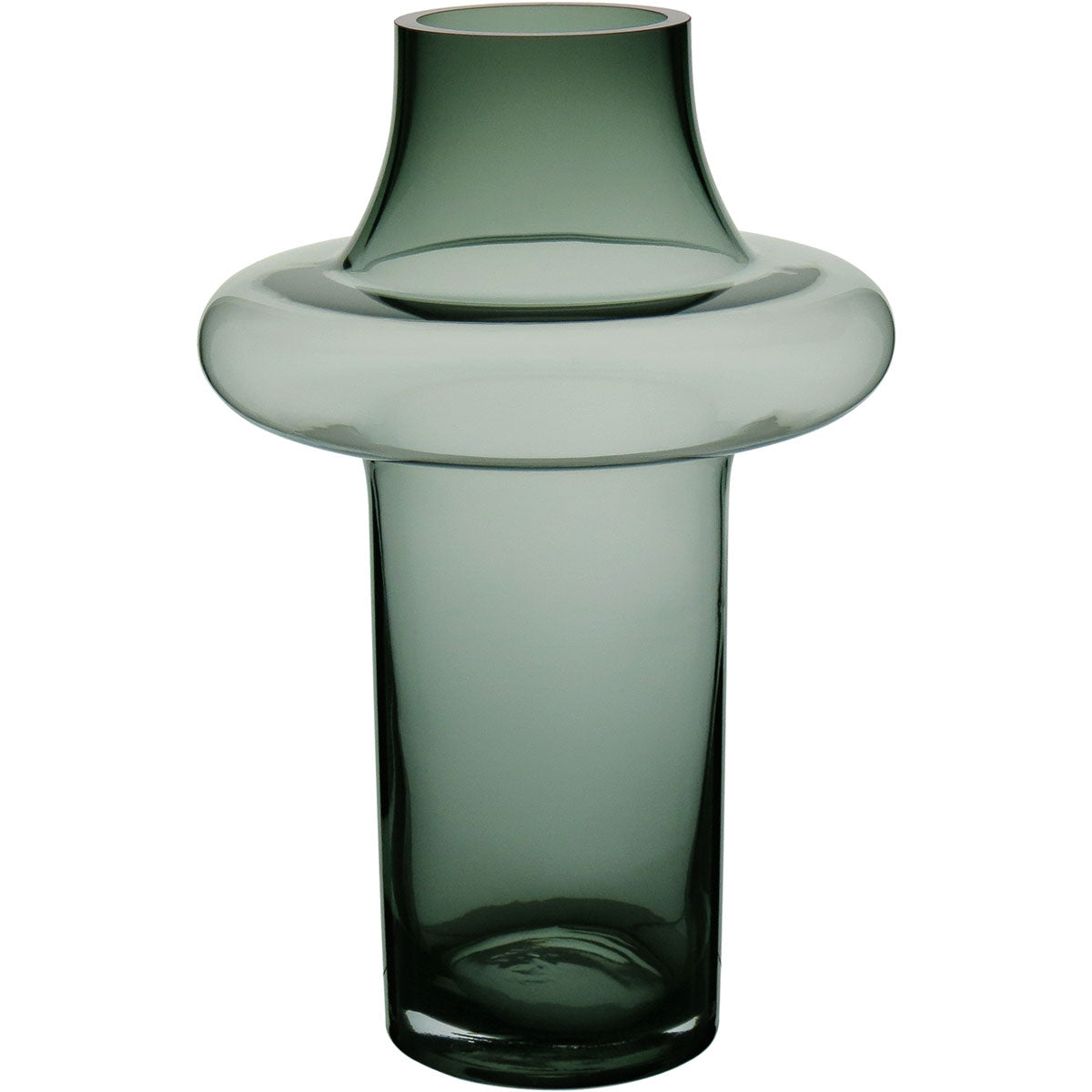 Vaso Vintage Home&co Vidro 29x21x21cm Fumê