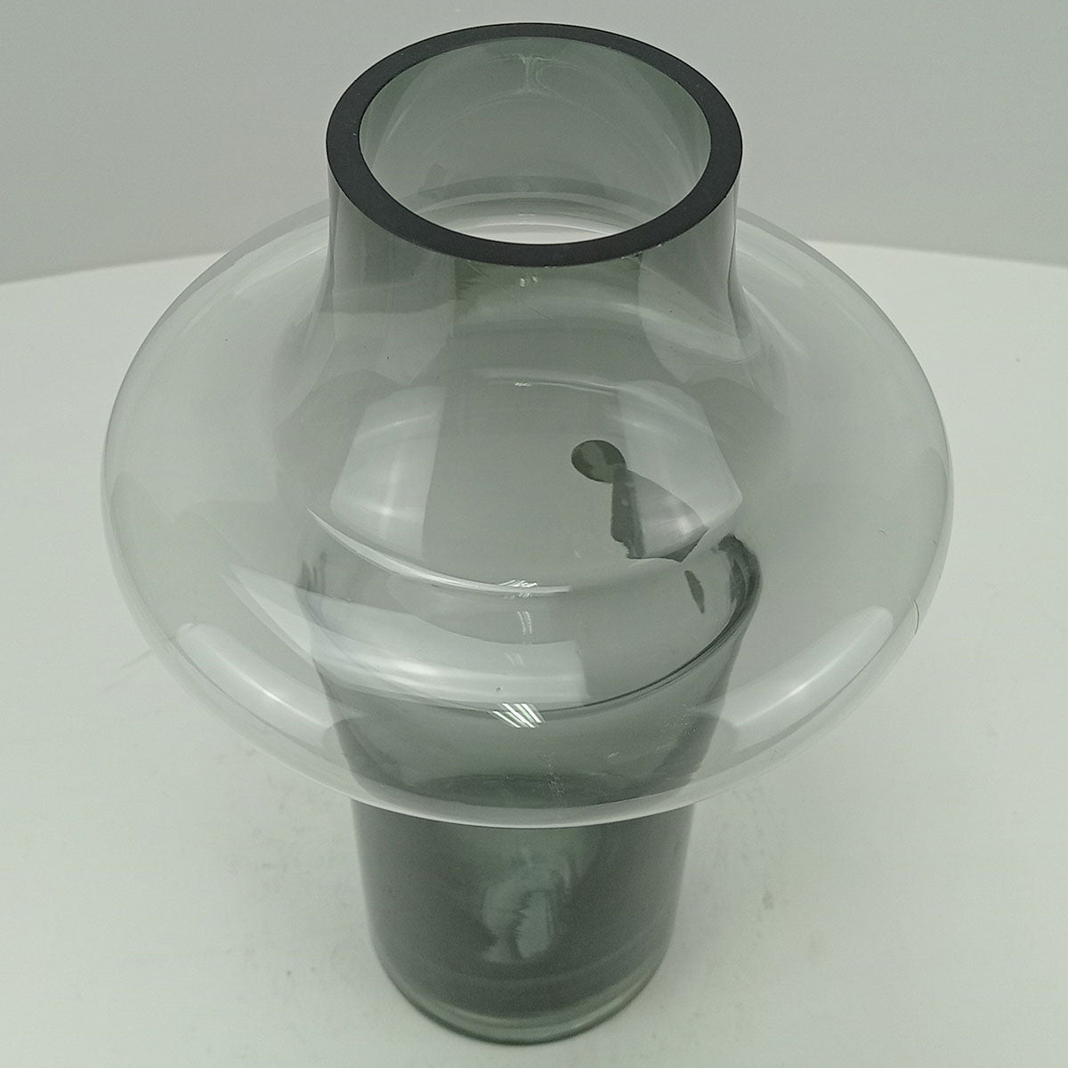 Vaso Vintage Home&co Vidro 29x21x21cm Fumê