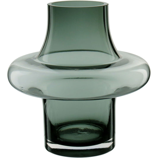 Vaso Vintage Home&co Vidro 20x21x21cm Fumê