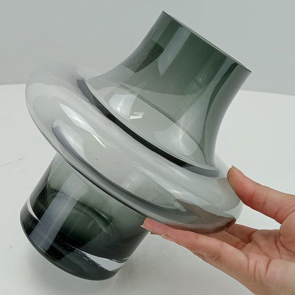 Vaso Vintage Home&co Vidro 20x21x21cm Fumê