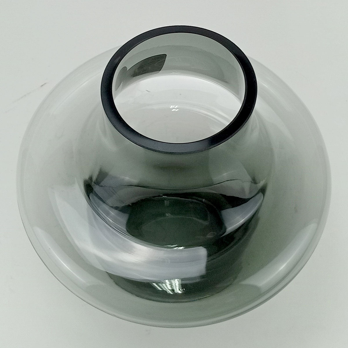 Vaso Vintage Home&co Vidro 20x21x21cm Fumê