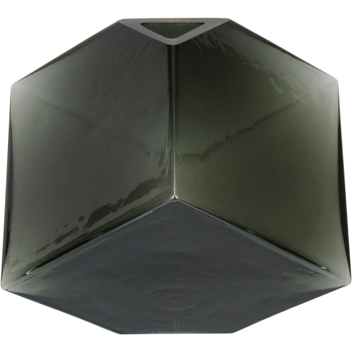 Vaso Cubo Home&Co Vidro Fumê 11x11cm Decorativo para Flores