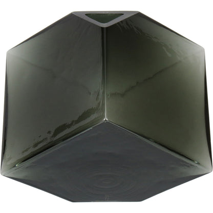 Vaso Cubo Home&Co Vidro Fumê 11x11cm Decorativo para Flores