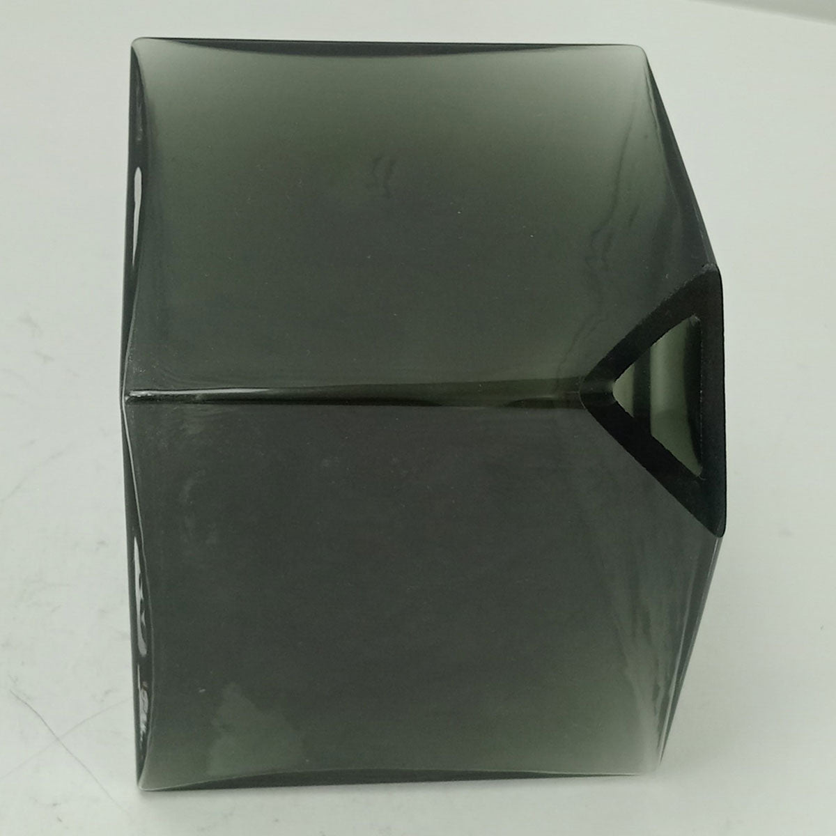 Vaso Cubo Home&Co Vidro Fumê 11x11cm Decorativo para Flores