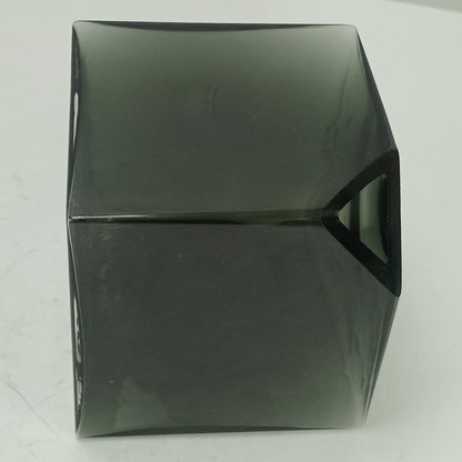 Vaso Cubo Home&Co Vidro Fumê 11x11cm Decorativo para Flores