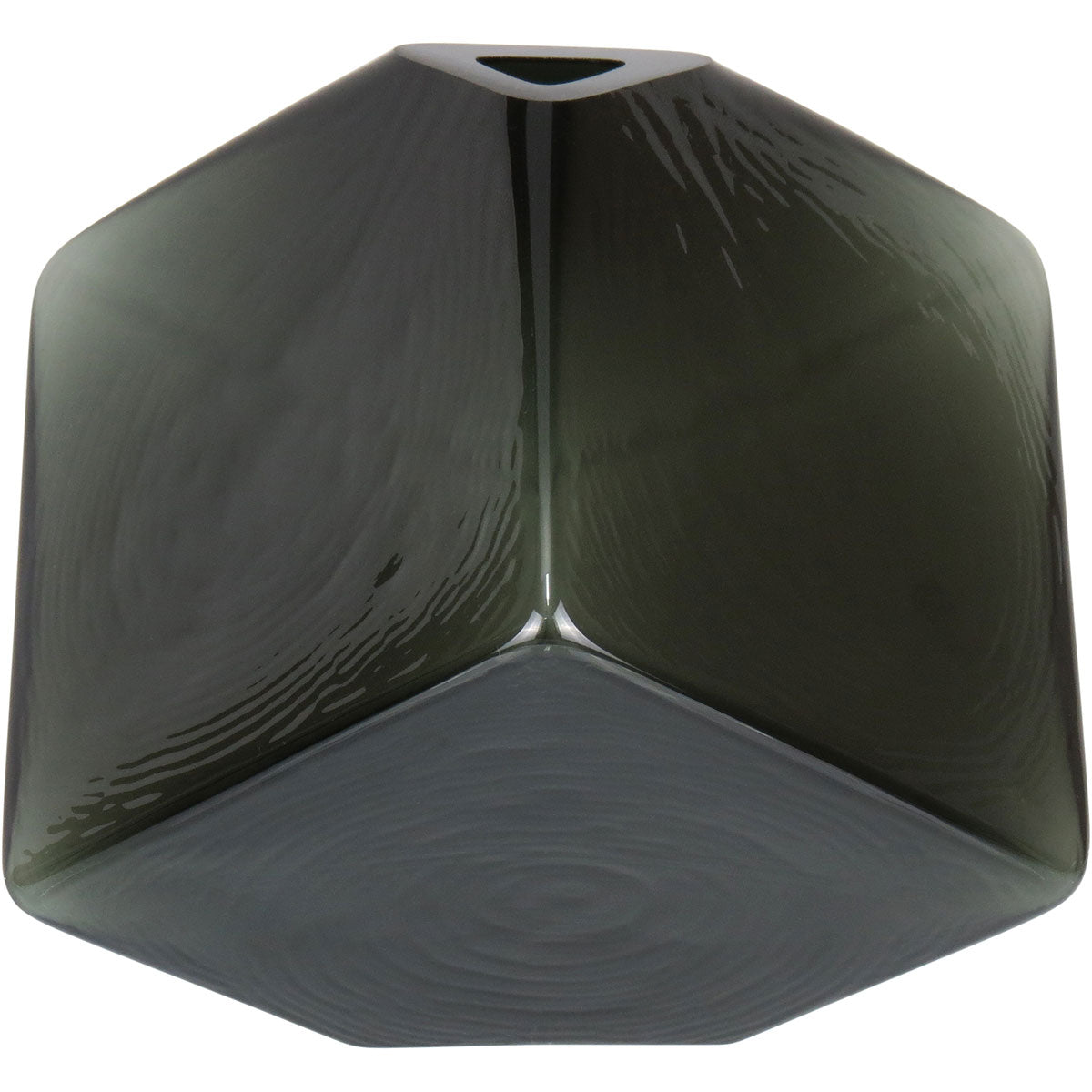 Vaso Decorativo Cubo Home&Co em Vidro Fumê 15x15x15cm