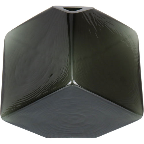 Vaso Decorativo Cubo Home&Co em Vidro Fumê 15x15x15cm