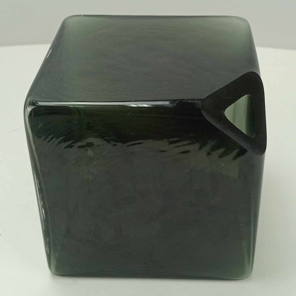 Vaso Decorativo Cubo Home&Co em Vidro Fumê 15x15x15cm